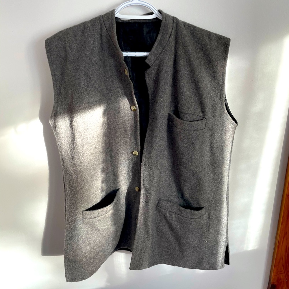 Wool vest jacket